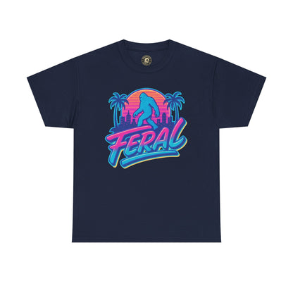 Retro Feral Bigfoot Tee – Tropical Chaos Meets Cryptid Cool