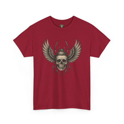 Winged Skull Scarab Shirt – Dark Gothic Beetle Graphic Tee – Gildan 5000 Unisex