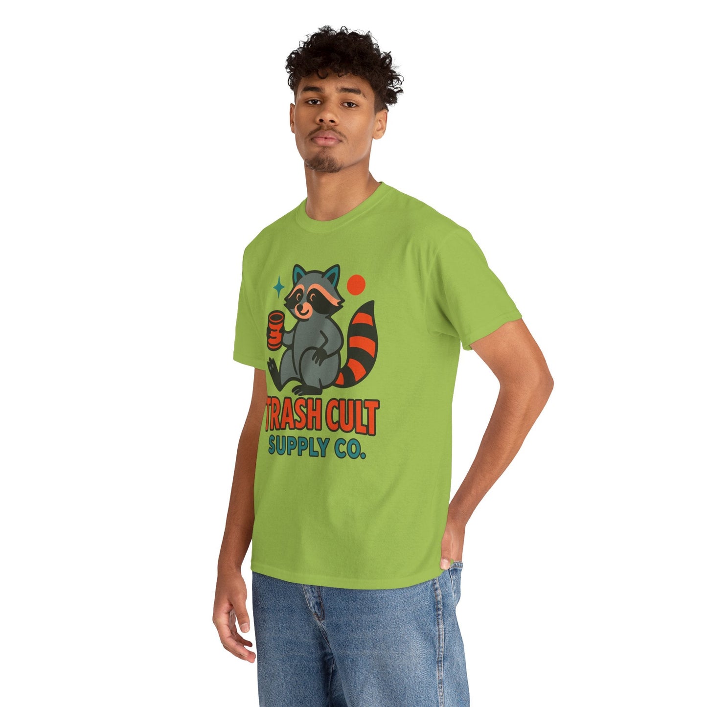 Trash Cult Supply Co. Unisex Heavy Cotton Tee, Eco-Friendly Tee, Gift for Raccoon Lovers, Cute Graphic T-Shirt, Trendy Streetwear, [...]