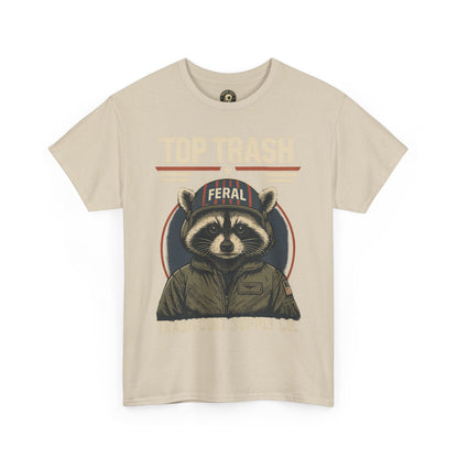 Feral Top Trash Raccoon Pilot Shirt – Trash Cult Supply Co. Parody Tee
