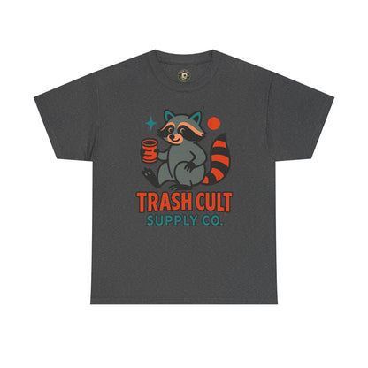 Trash Cult Supply Co. Unisex Heavy Cotton Tee, Eco-Friendly Tee, Gift for Raccoon Lovers, Cute Graphic T-Shirt, Trendy Streetwear, [...]