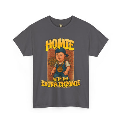 Homie with the Extra Chromie Shirt – Fun Supportive Tee for Down Syndrome Awareness – Gildan 5000