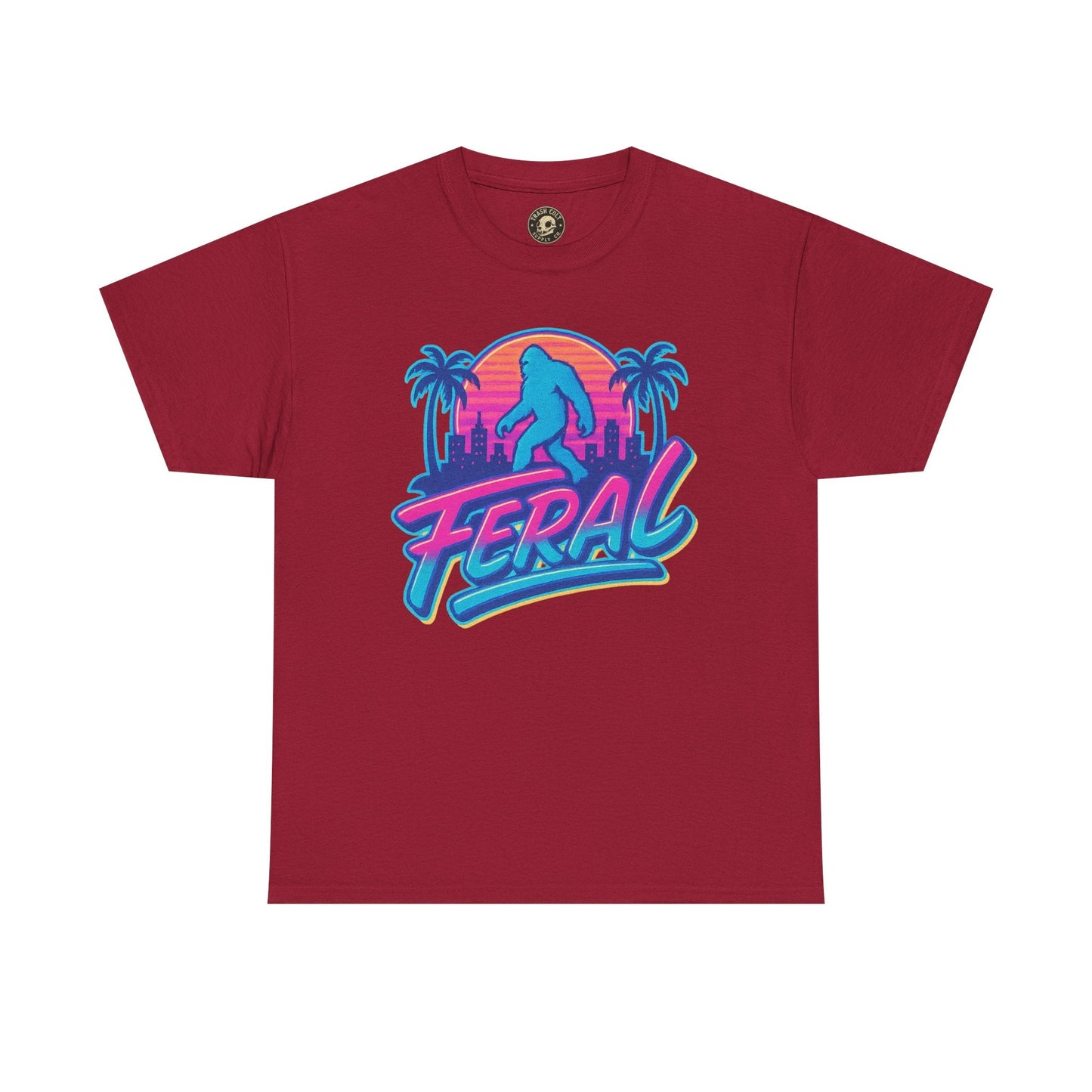 Retro Feral Bigfoot Tee – Tropical Chaos Meets Cryptid Cool