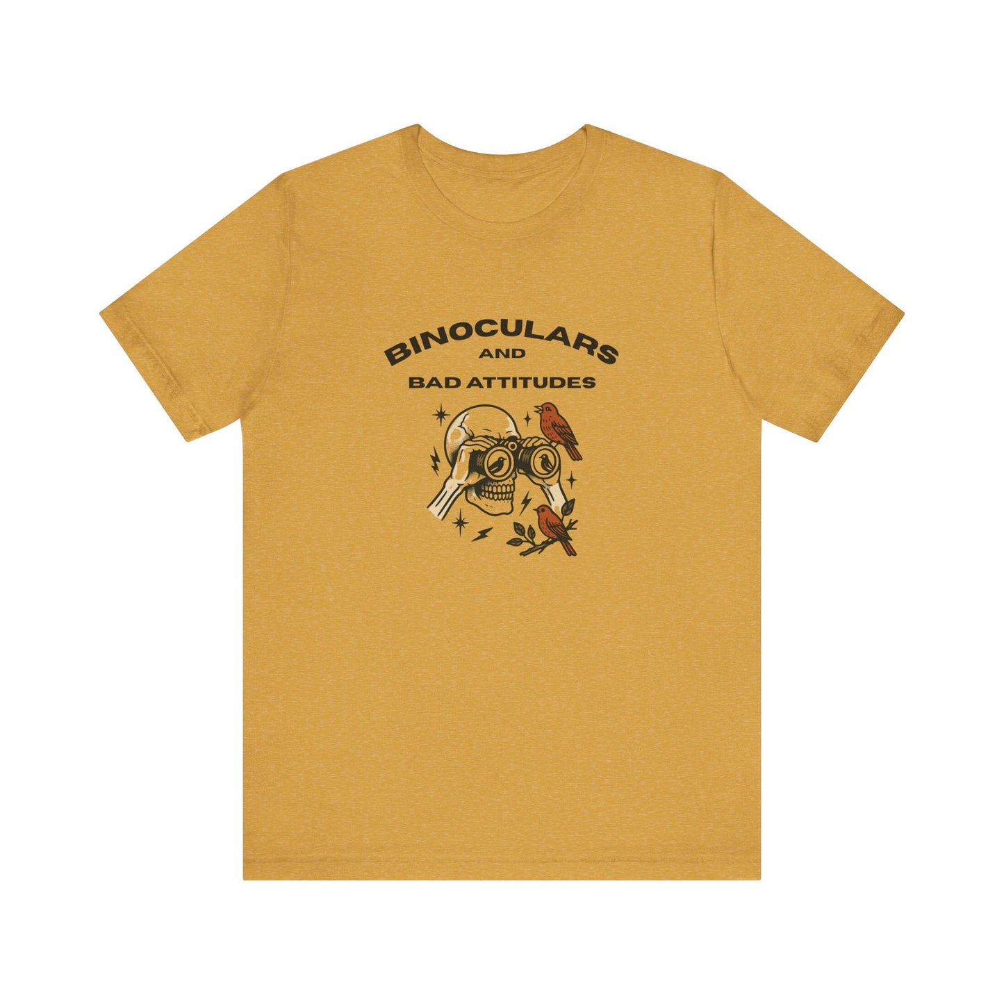 Bird Watching Is Hardcore T-Shirt | Funny Punk Birder Shirt for Misfits & Field Freaks