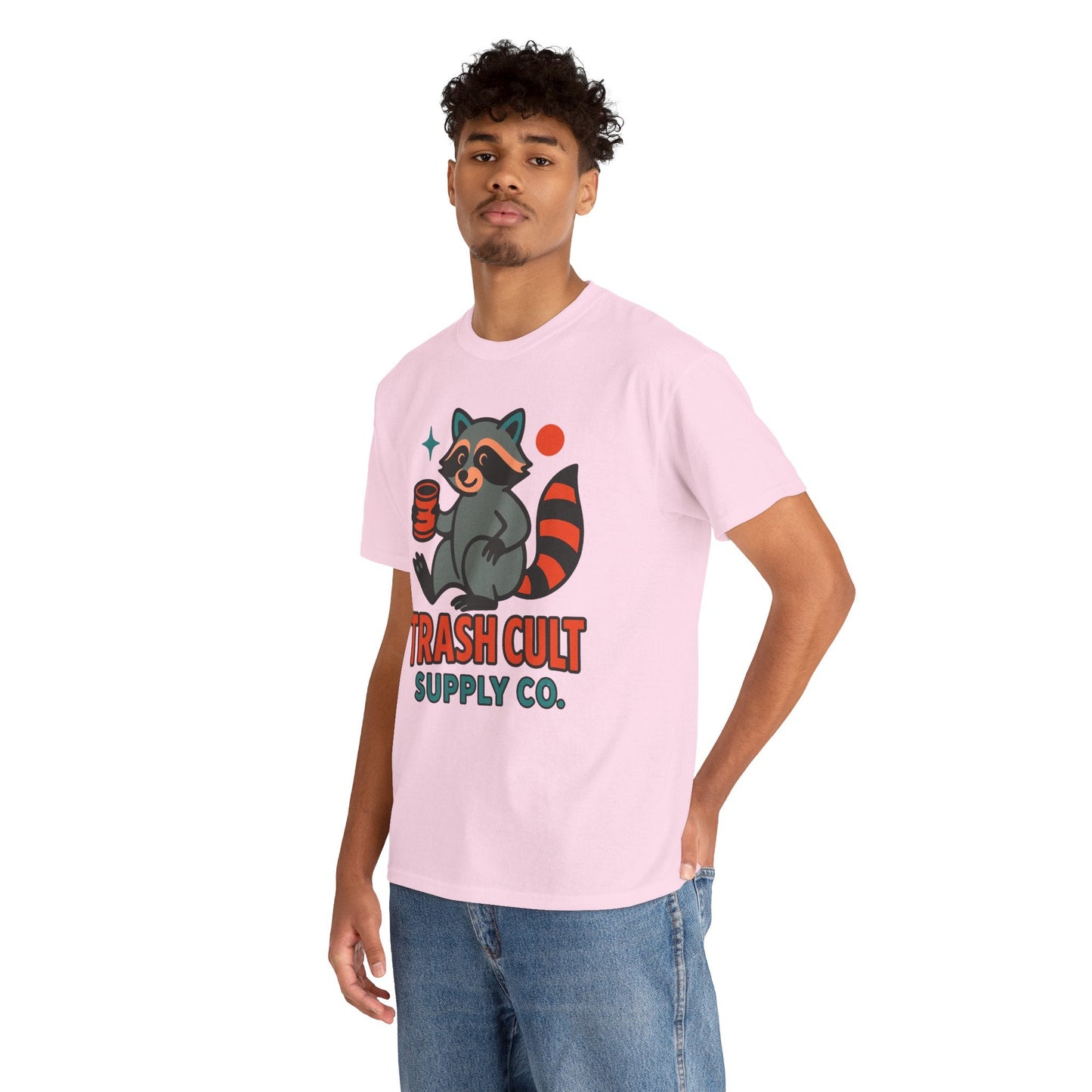 Trash Cult Supply Co. Unisex Heavy Cotton Tee, Eco-Friendly Tee, Gift for Raccoon Lovers, Cute Graphic T-Shirt, Trendy Streetwear, [...]