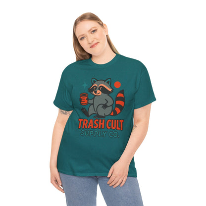 Trash Cult Supply Co. Unisex Heavy Cotton Tee, Eco-Friendly Tee, Gift for Raccoon Lovers, Cute Graphic T-Shirt, Trendy Streetwear, [...]