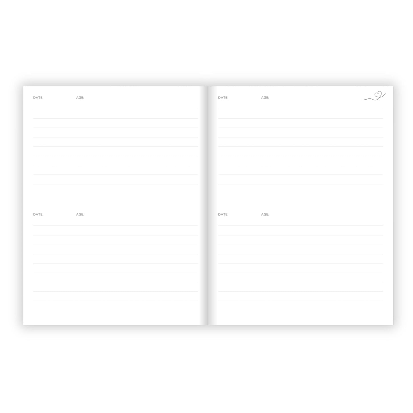 Birthday Memory Book- Lavender Stars