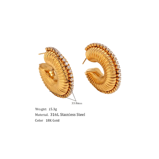 Gold Radiance Hoops~Deep South Originals