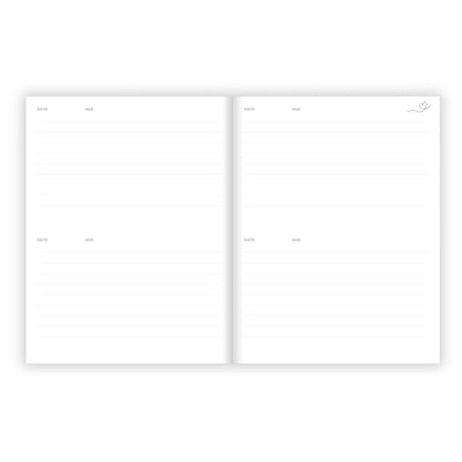 Birthday Memory Book- Blush Stripes