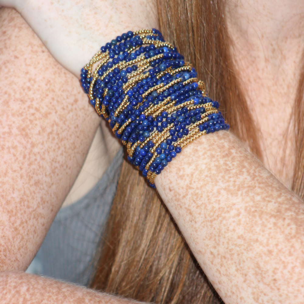 Lapis Lazuli Gemstone Bracelet~ Deep South Originals