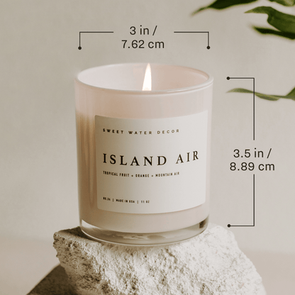 Coastal Lemon Soy Candle - White Jar - 11 oz