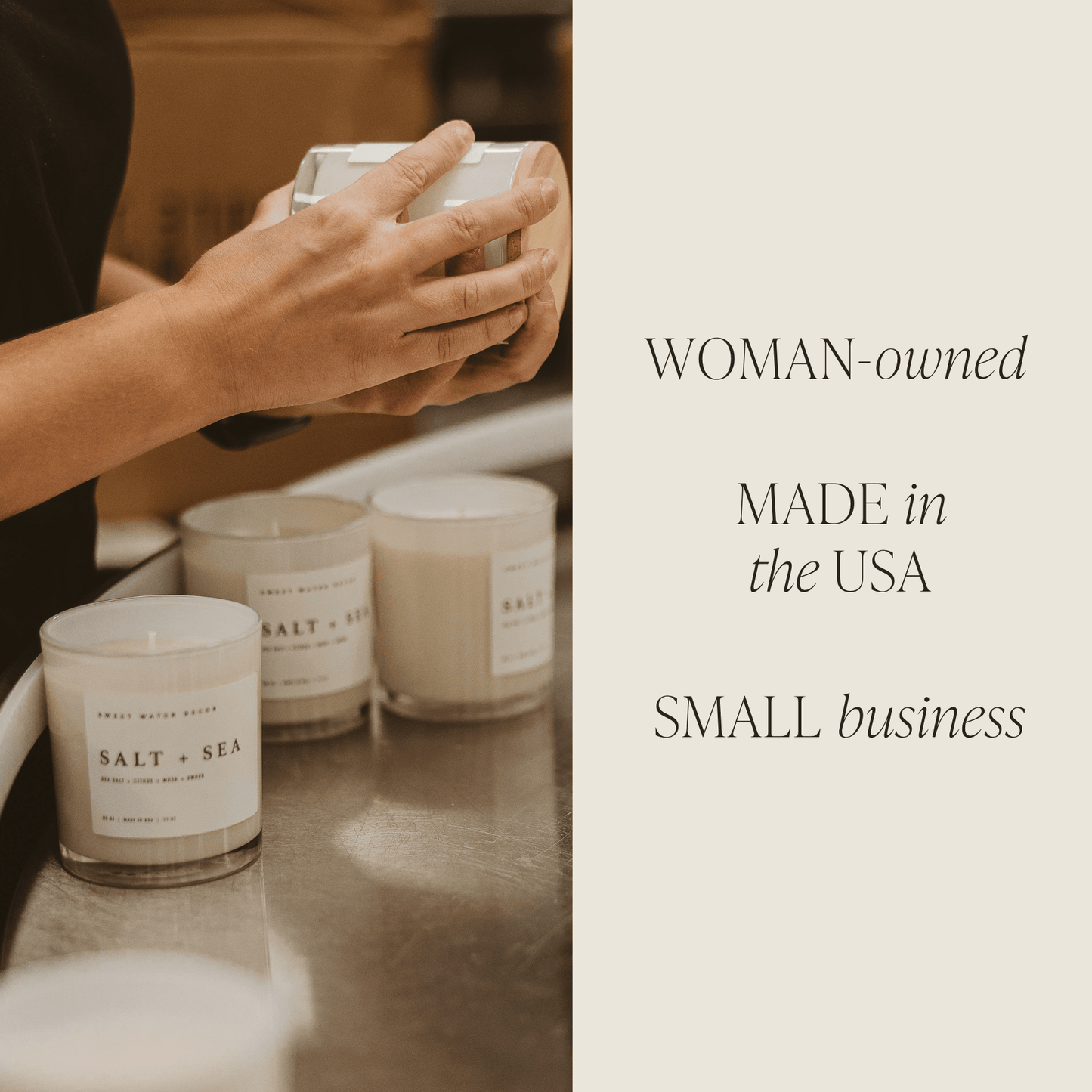 Coastal Lemon Soy Candle - White Jar - 11 oz
