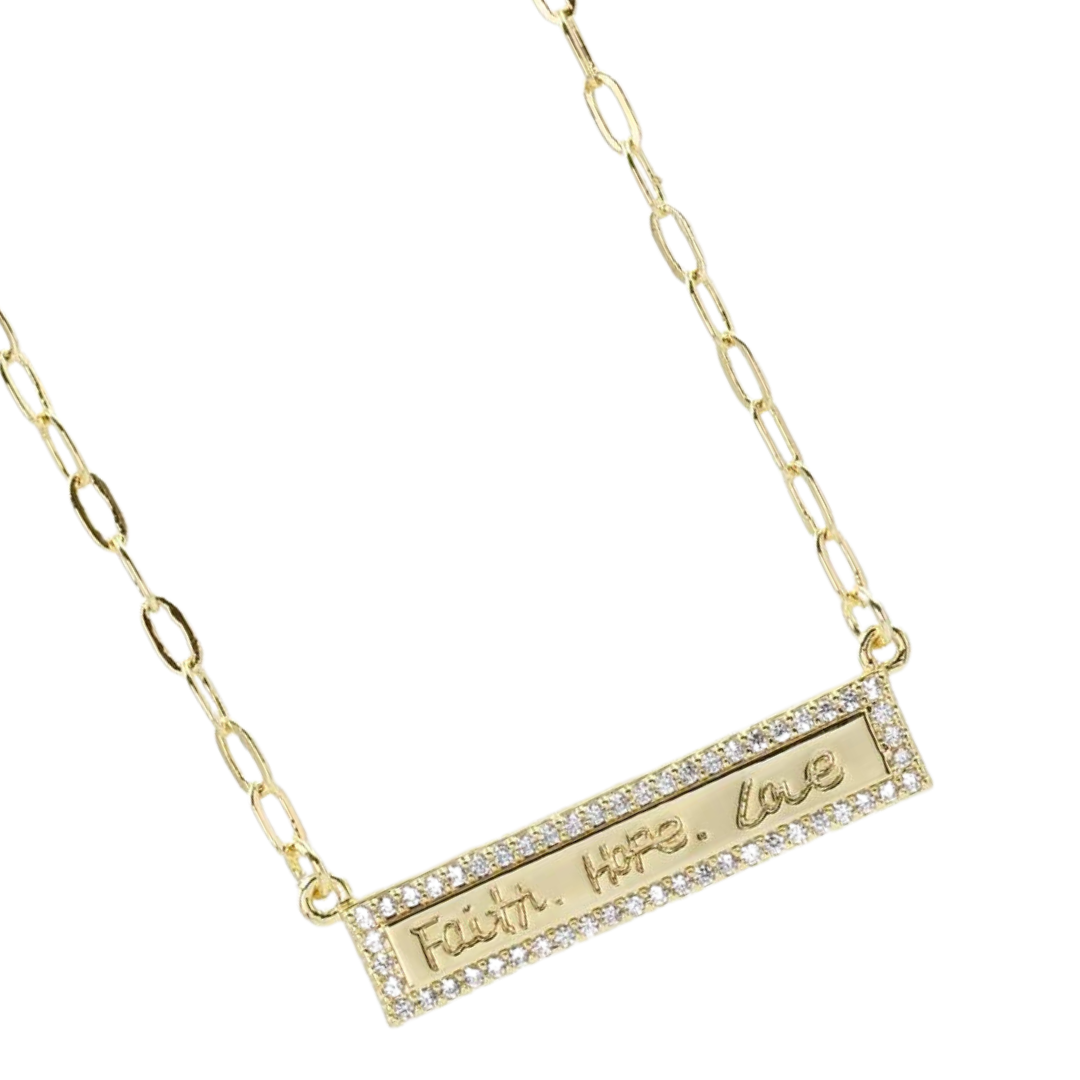 Faith Hope Love Gold