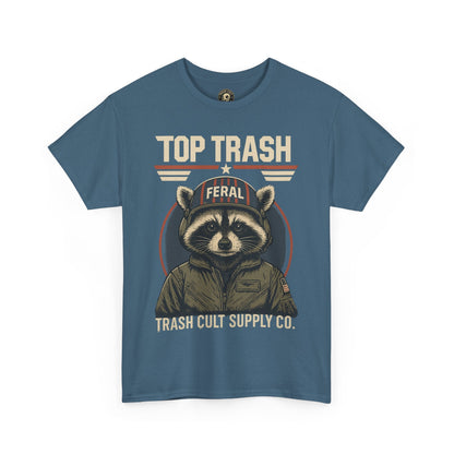 Feral Top Trash Raccoon Pilot Shirt – Trash Cult Supply Co. Parody Tee