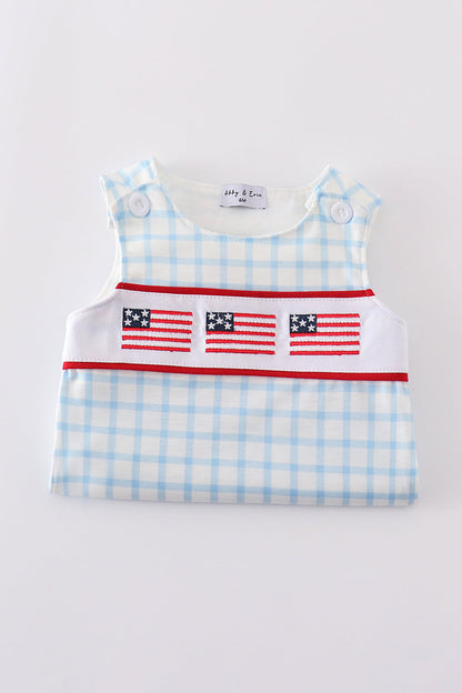 Blue flag embroidery jonjon