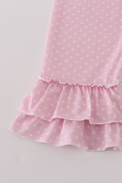 Blue character applique dress