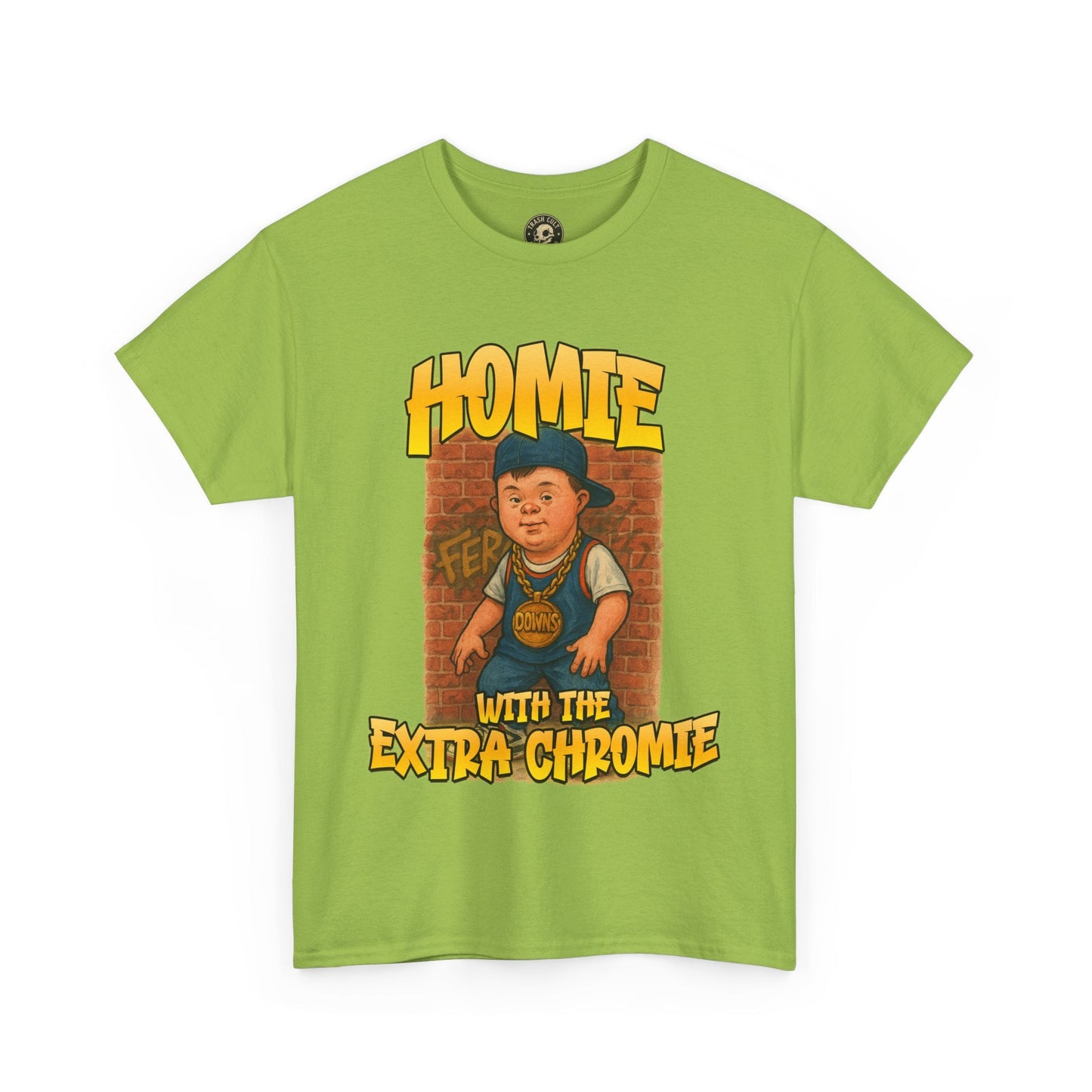 Homie with the Extra Chromie Shirt – Fun Supportive Tee for Down Syndrome Awareness – Gildan 5000