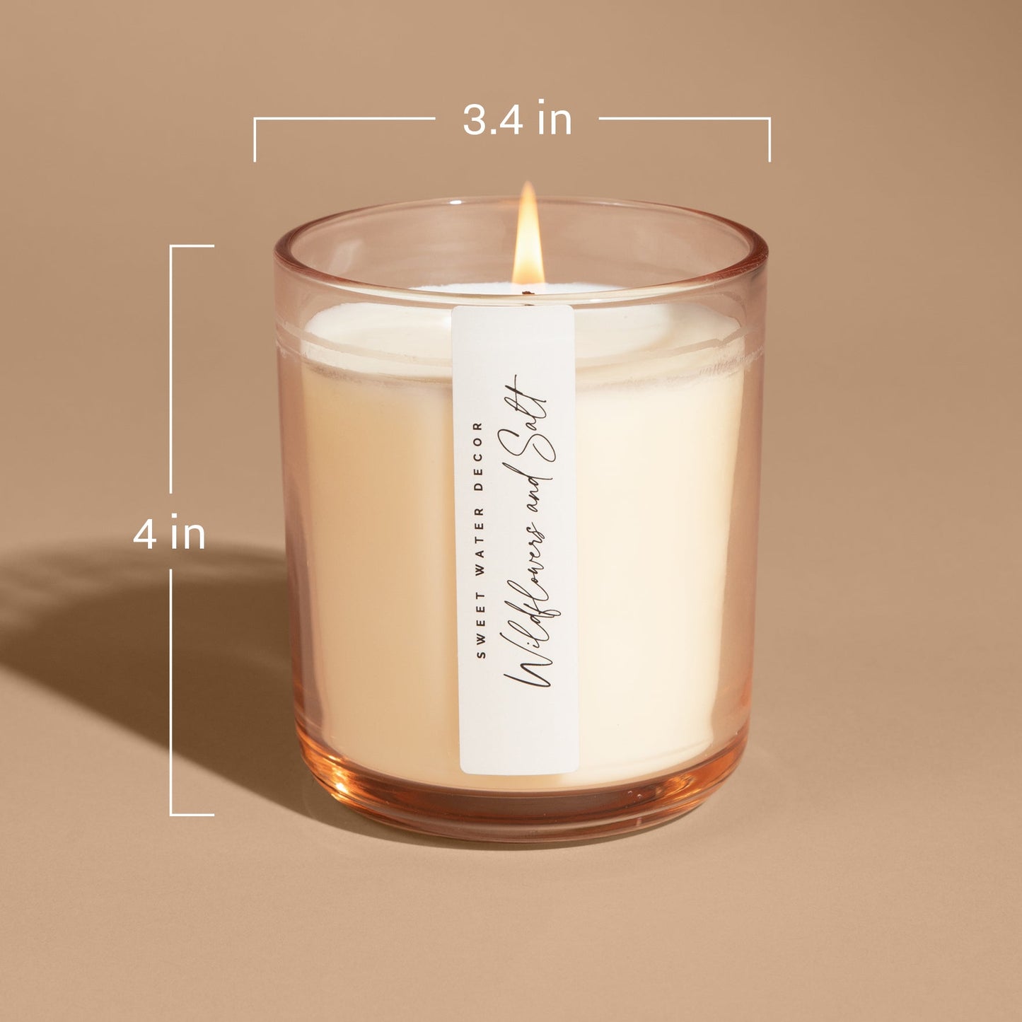 Stress Relief Soy Candle - Tinted Glass Jar - 12 oz