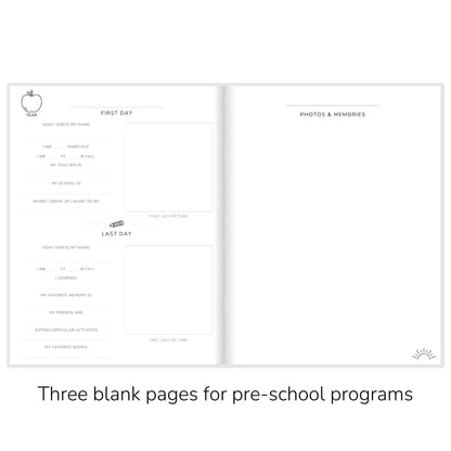 Classic Blue Gingham School Memory Journal