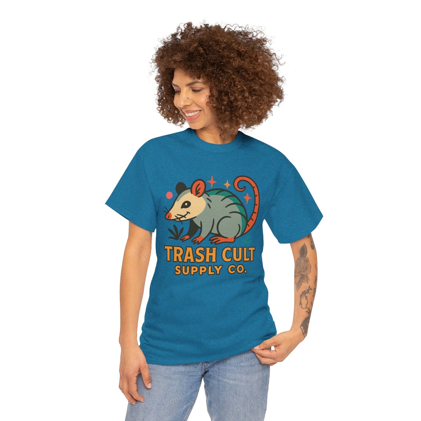 Trash Cult Unisex Cotton Tee, Trendy Apparel, Gift for Nature Lovers, Eco-Friendly Fashion, Unique Graphic Tee, Beach Casual Wear