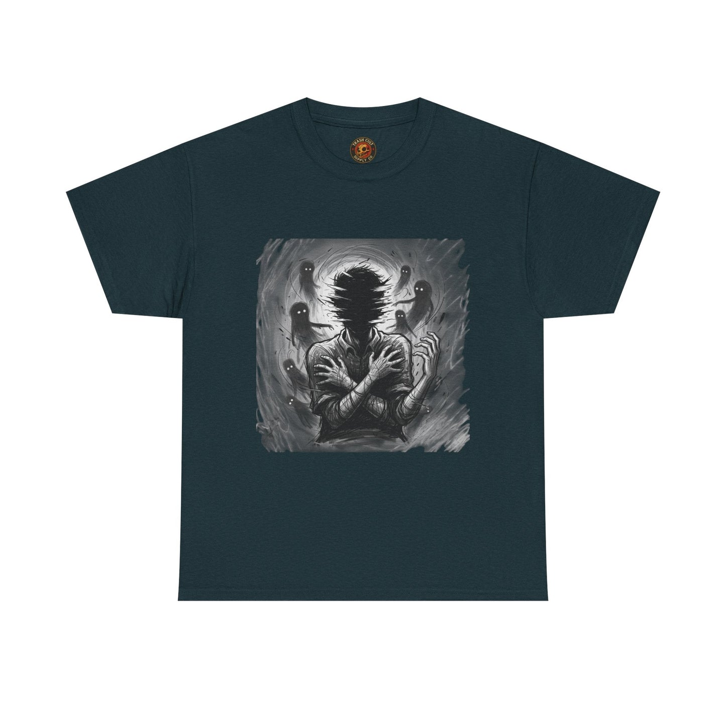 Xian Allen x Trash Cult Shirt – “Don’t Let Them In” | Ghost Spiral Emotional Horror Tee