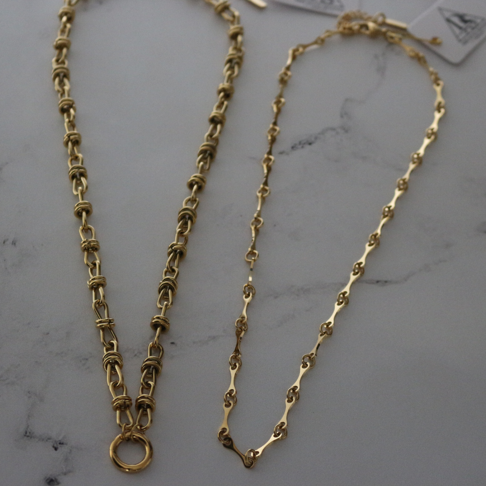 Bramble Chain 14K Gold Water Resistant Non Tarnish
