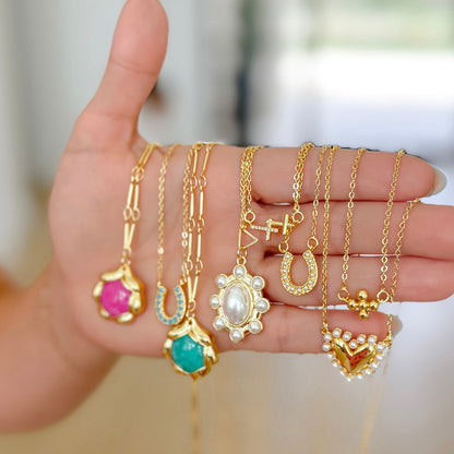 Cute Love Gold Necklace