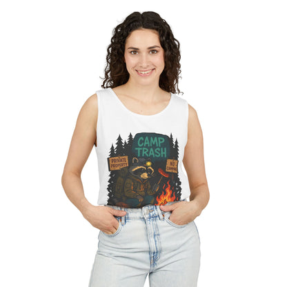 Camp Trash Raccoon Tank Top – Feral & Off-Grid Summer Shirt by Trash Cult