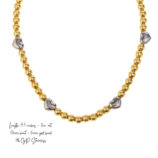 Heartstrings Beaded Necklace