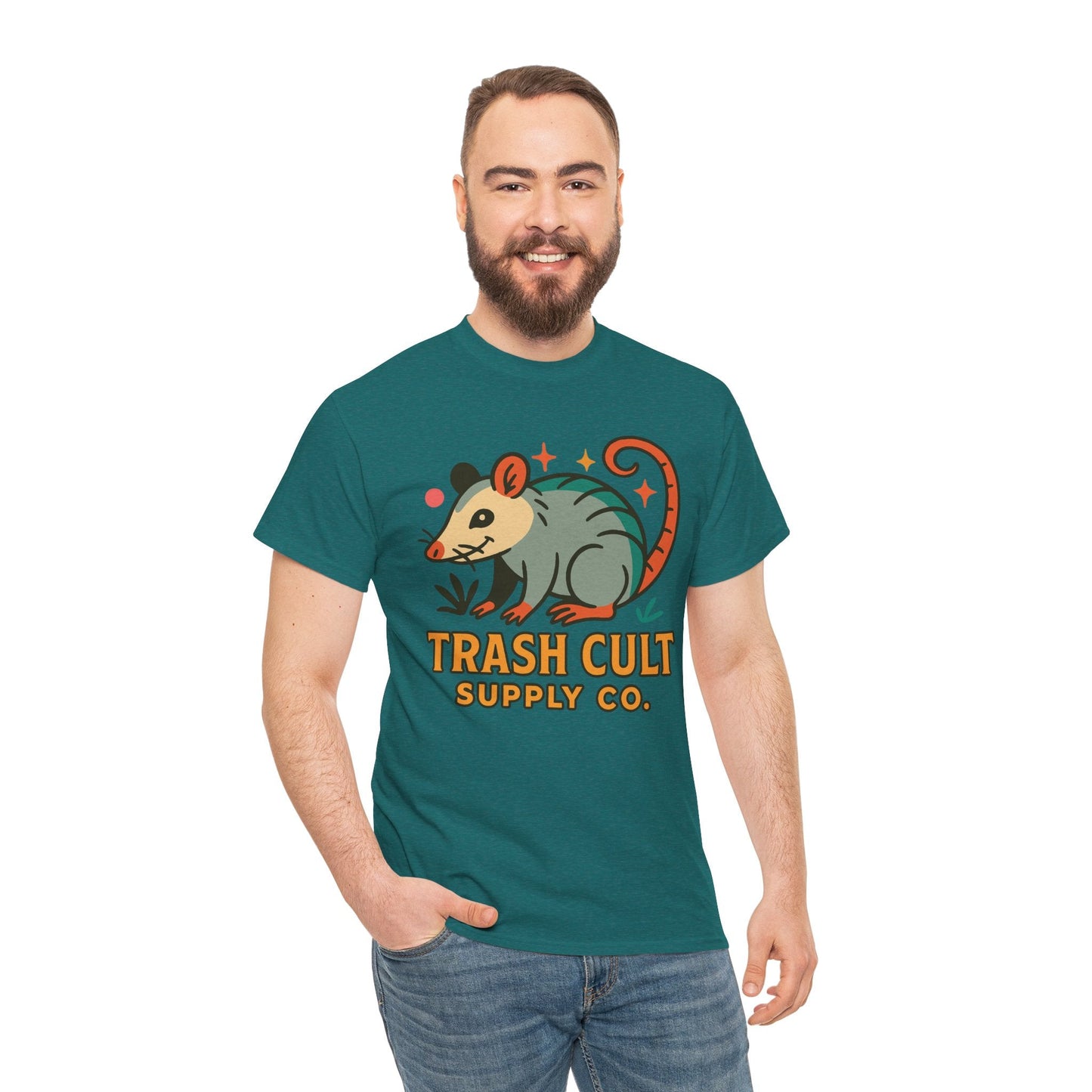 Trash Cult Unisex Cotton Tee, Trendy Apparel, Gift for Nature Lovers, Eco-Friendly Fashion, Unique Graphic Tee, Beach Casual Wear
