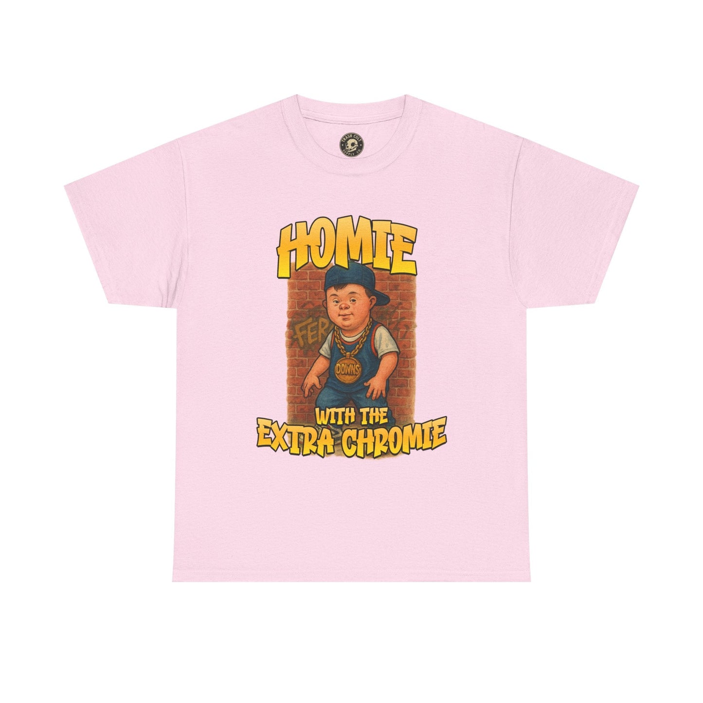 Homie with the Extra Chromie Shirt – Fun Supportive Tee for Down Syndrome Awareness – Gildan 5000