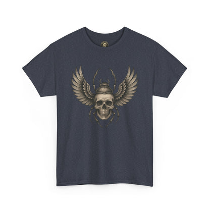 Winged Skull Scarab Shirt – Dark Gothic Beetle Graphic Tee – Gildan 5000 Unisex