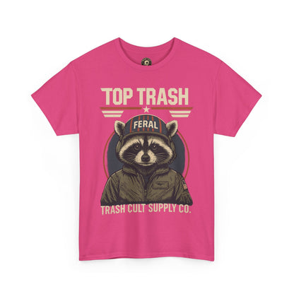 Feral Top Trash Raccoon Pilot Shirt – Trash Cult Supply Co. Parody Tee