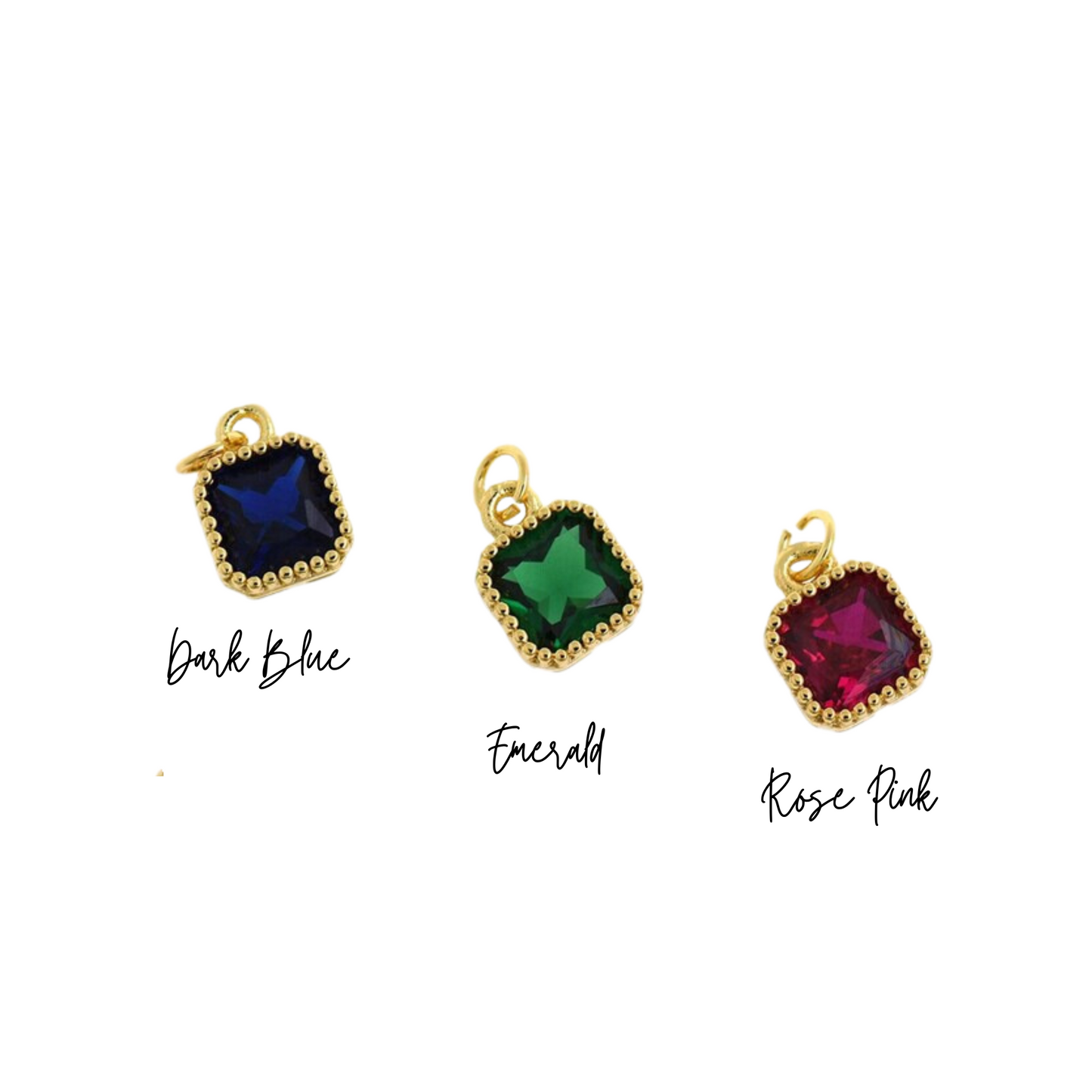Gemstone Charm Trio ~ Deep South Originals