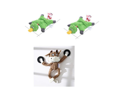 Squeaky Donkey Plush Dog Toy