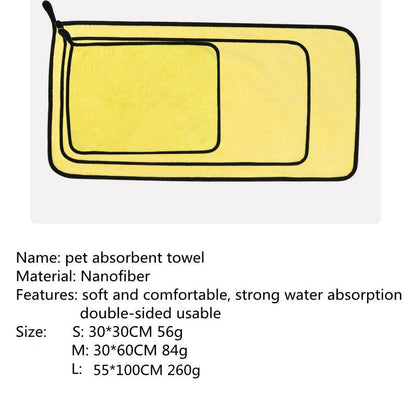 Super Absorbent Pet Bath Towel