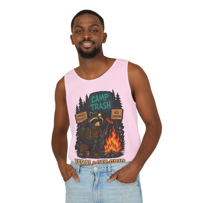 Camp Trash Raccoon Tank Top – Feral & Off-Grid Summer Shirt by Trash Cult