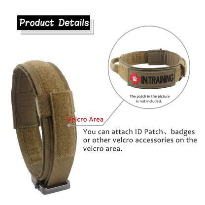Heavy Duty Tactical Military Dog Collar