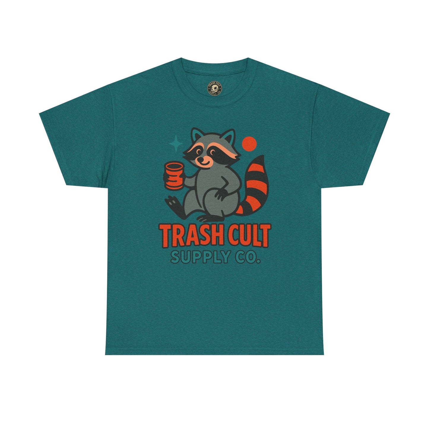 Trash Cult Supply Co. Unisex Heavy Cotton Tee, Eco-Friendly Tee, Gift for Raccoon Lovers, Cute Graphic T-Shirt, Trendy Streetwear, [...]