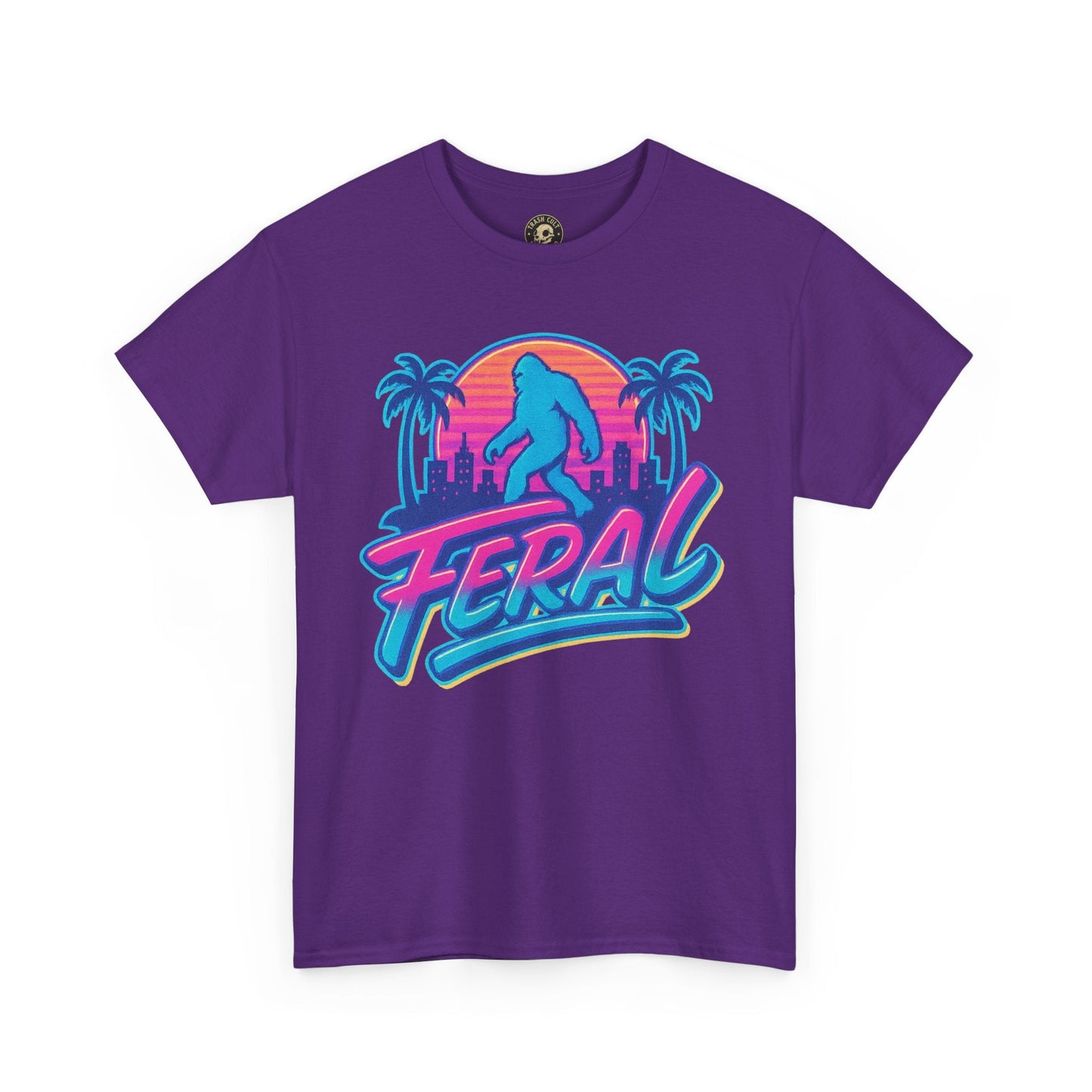 Retro Feral Bigfoot Tee – Tropical Chaos Meets Cryptid Cool