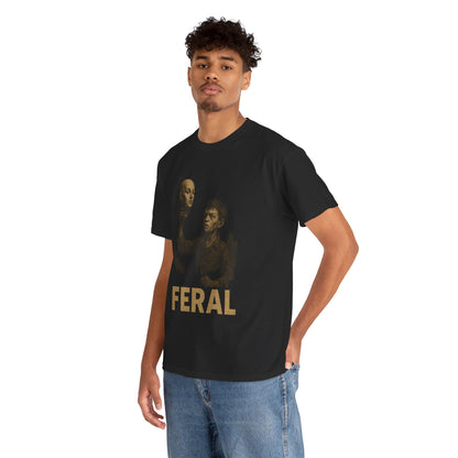 FERAL Mannequin Head T-Shirt – Vintage Post-Apocalyptic Graphic Tee | Gildan 5000 Cotton Shirt