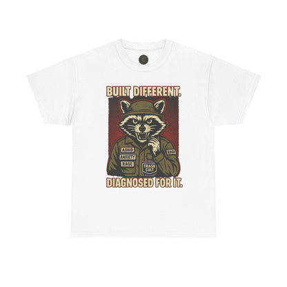 Built Different Diagnosed For It Military Raccoon Shirt – Gildan 5000