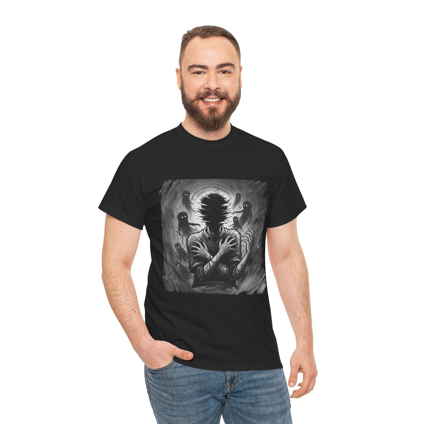 Xian Allen x Trash Cult Shirt – “Don’t Let Them In” | Ghost Spiral Emotional Horror Tee