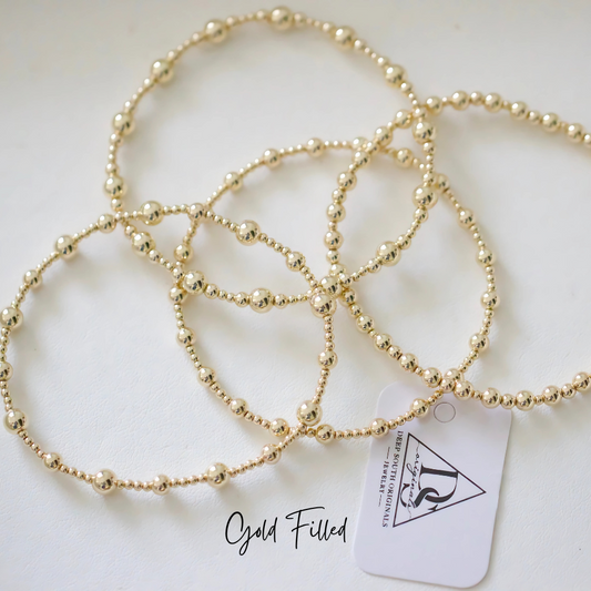 Sadie Gold Filled Beaded Bracelet