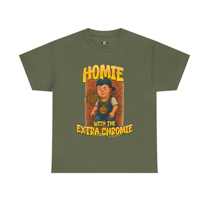 Homie with the Extra Chromie Shirt – Fun Supportive Tee for Down Syndrome Awareness – Gildan 5000