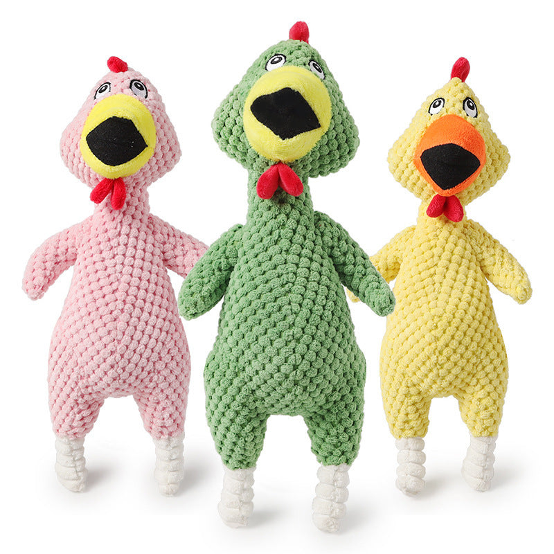 Sounding Screaming Chicken Dog Toy