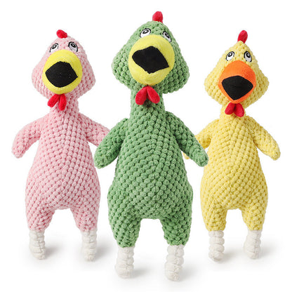 Sounding Screaming Chicken Dog Toy