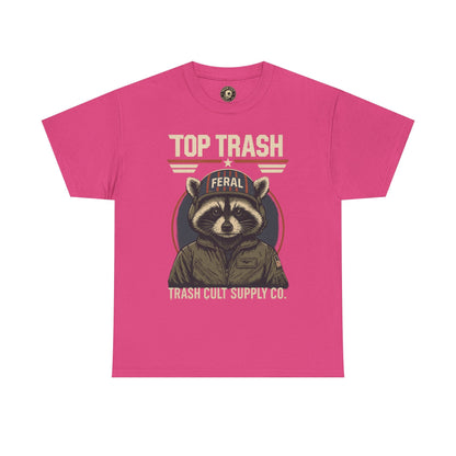 Feral Top Trash Raccoon Pilot Shirt – Trash Cult Supply Co. Parody Tee