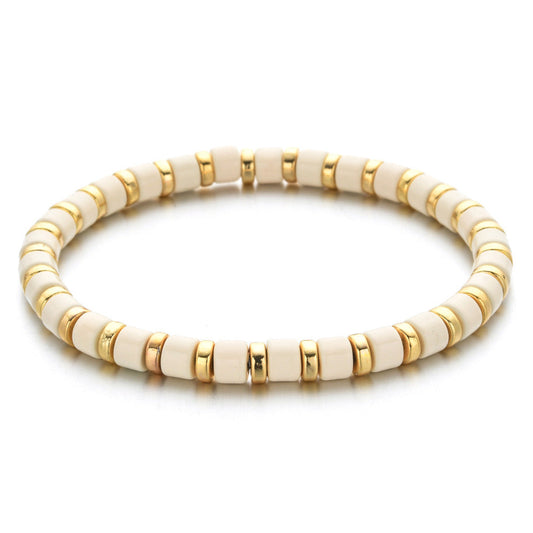 Enamel Stretch Bracelets  - Add Clip Charms