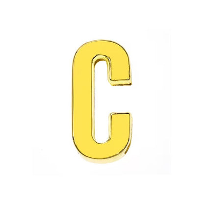 Scarf Slide Letters – 30mm – 14K Gold Non Tarnish